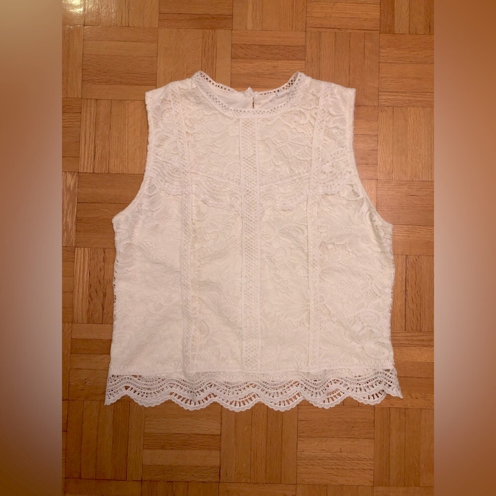 White lace blouse